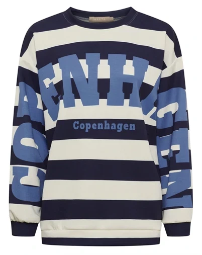 Marta du Chateau - MdcNerina Sweatshirt - Blue/ Jeans